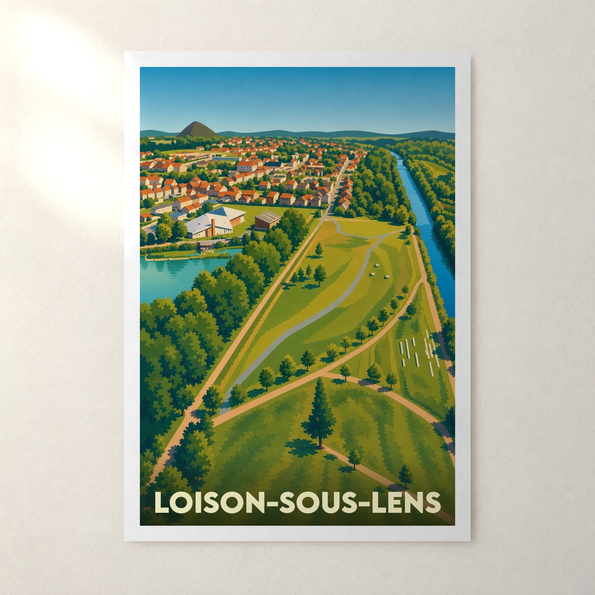 Affiche Loison-sous-Lens – sans cadre, accrochée au mur