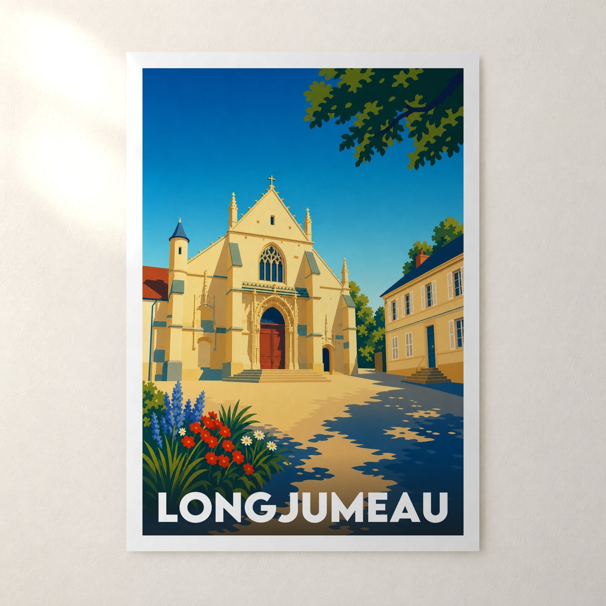 Affiche Longjumeau – sans cadre, accrochée au mur