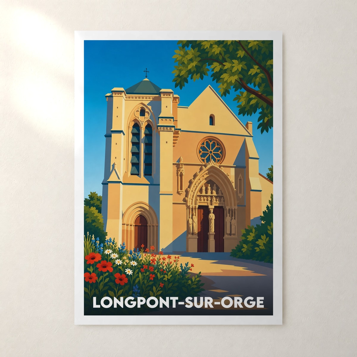 Affiche Longpont-sur-Orge – sans cadre, accrochée au mur