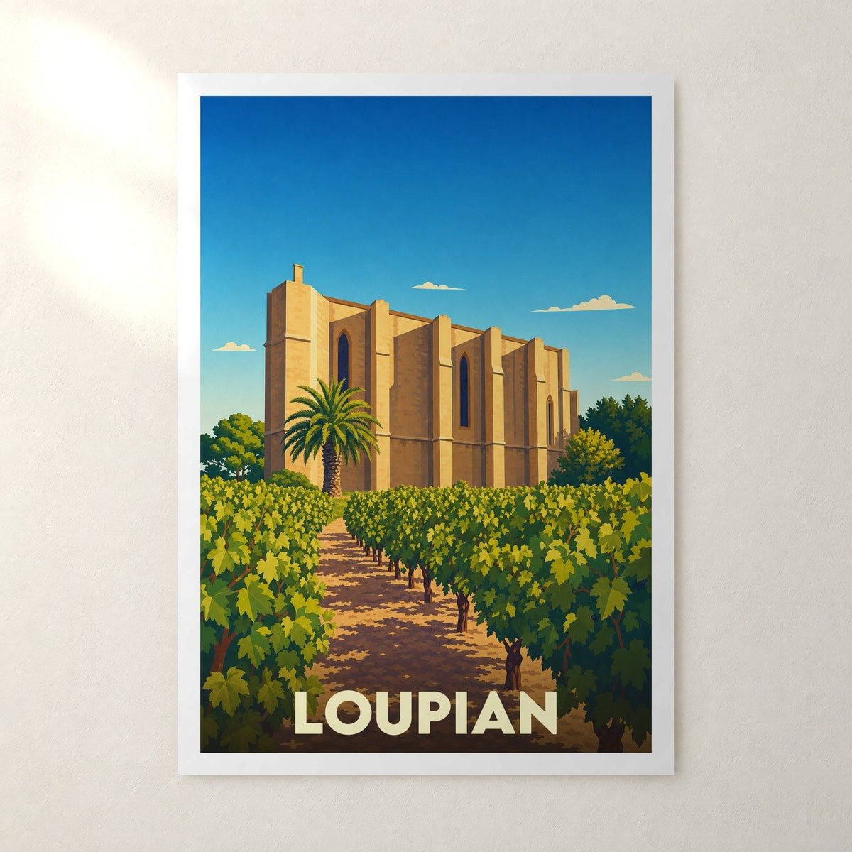 Affiche Loupian – sans cadre, accrochée au mur