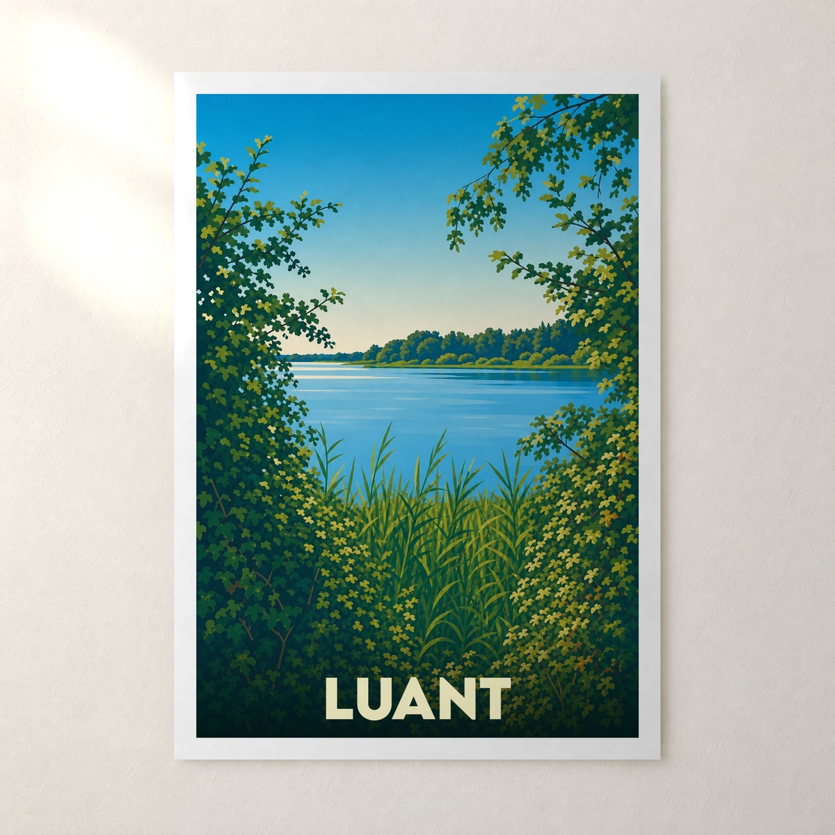 Affiche Luant – sans cadre, accrochée au mur