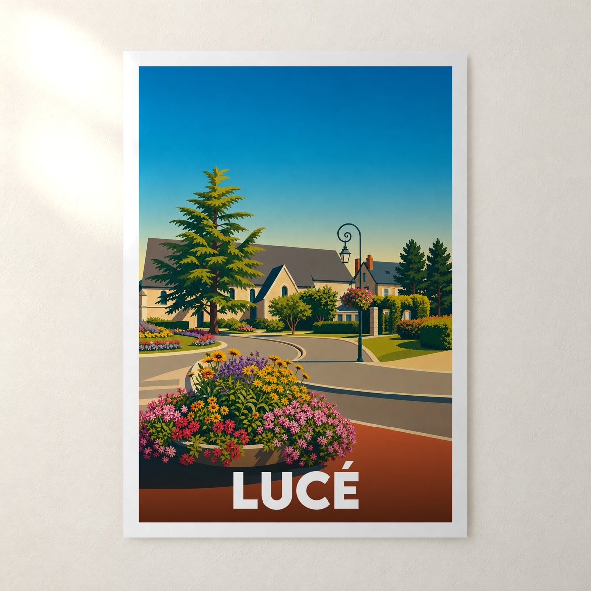 Affiche Lucé – sans cadre, accrochée au mur