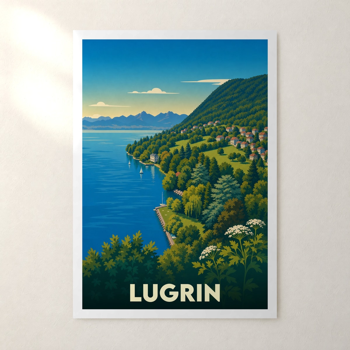 Affiche Lugrin – sans cadre, accrochée au mur