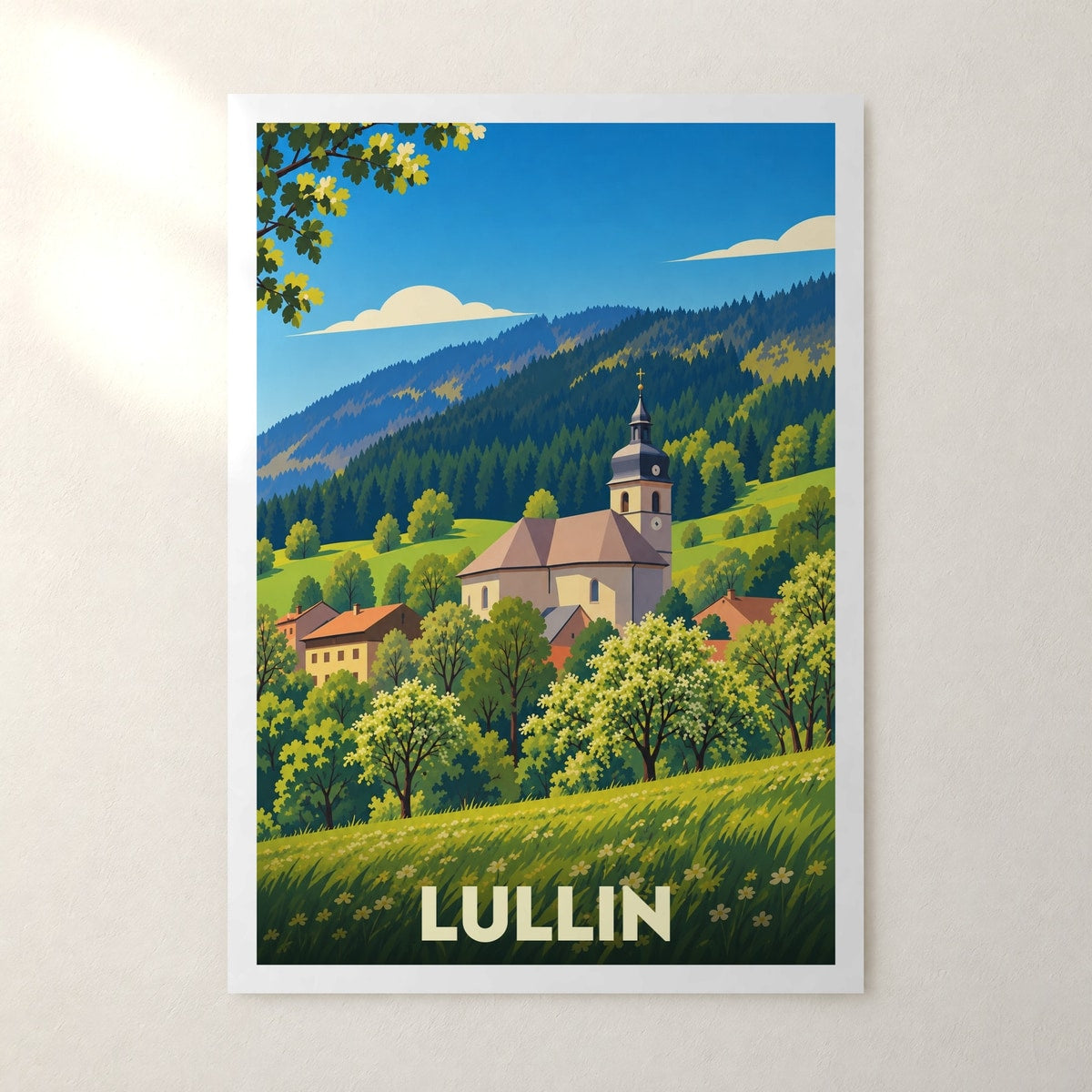 Affiche Lullin – sans cadre, accrochée au mur