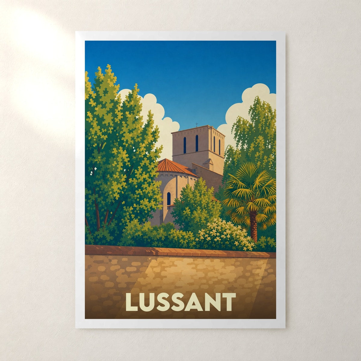 Affiche Lussant – sans cadre, accrochée au mur