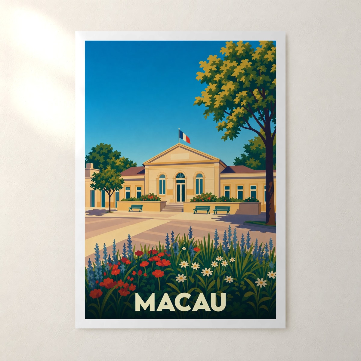 Affiche Macau – sans cadre, accrochée au mur