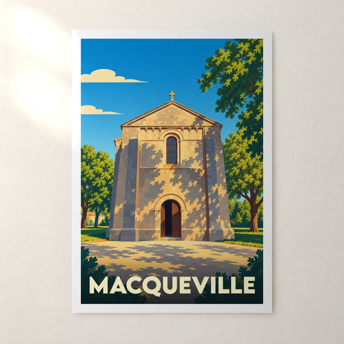 Affiche Macqueville – sans cadre, accrochée au mur