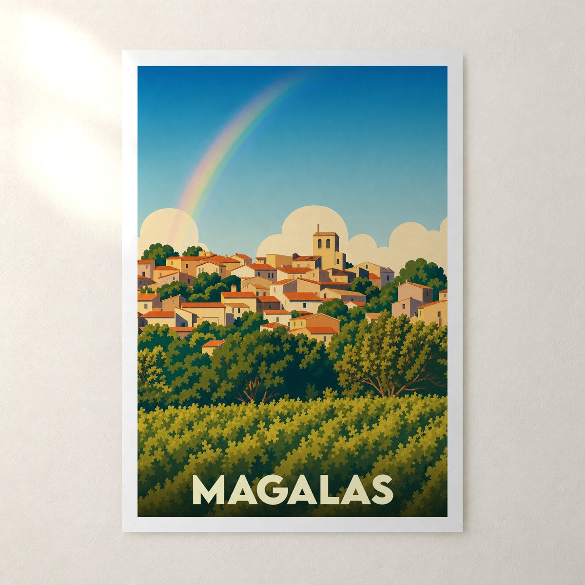 Affiche Magalas – sans cadre, accrochée au mur