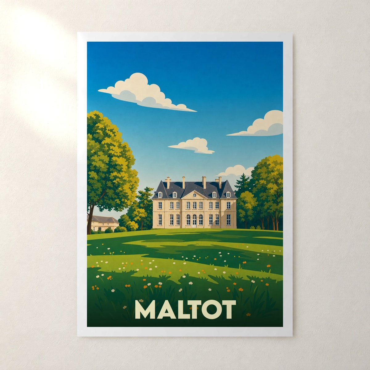 Affiche Maltot – sans cadre, accrochée au mur