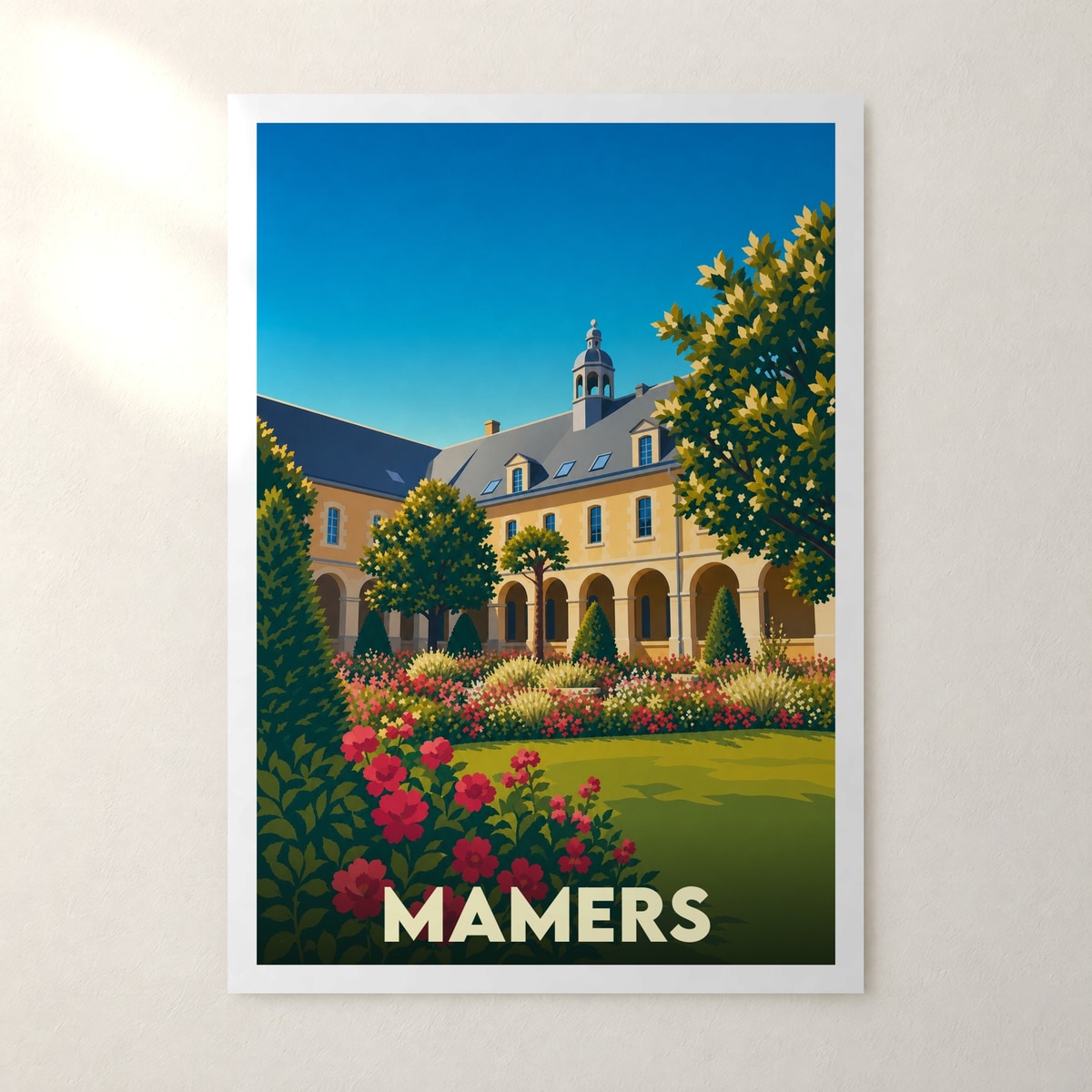 Affiche Mamers – sans cadre, accrochée au mur