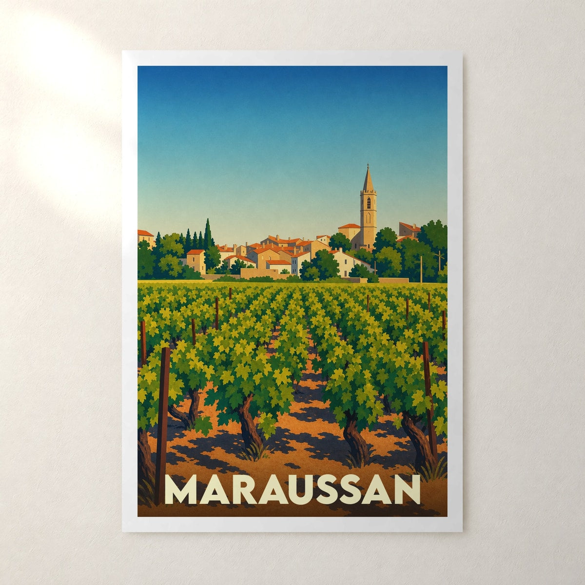 Affiche Maraussan – sans cadre, accrochée au mur