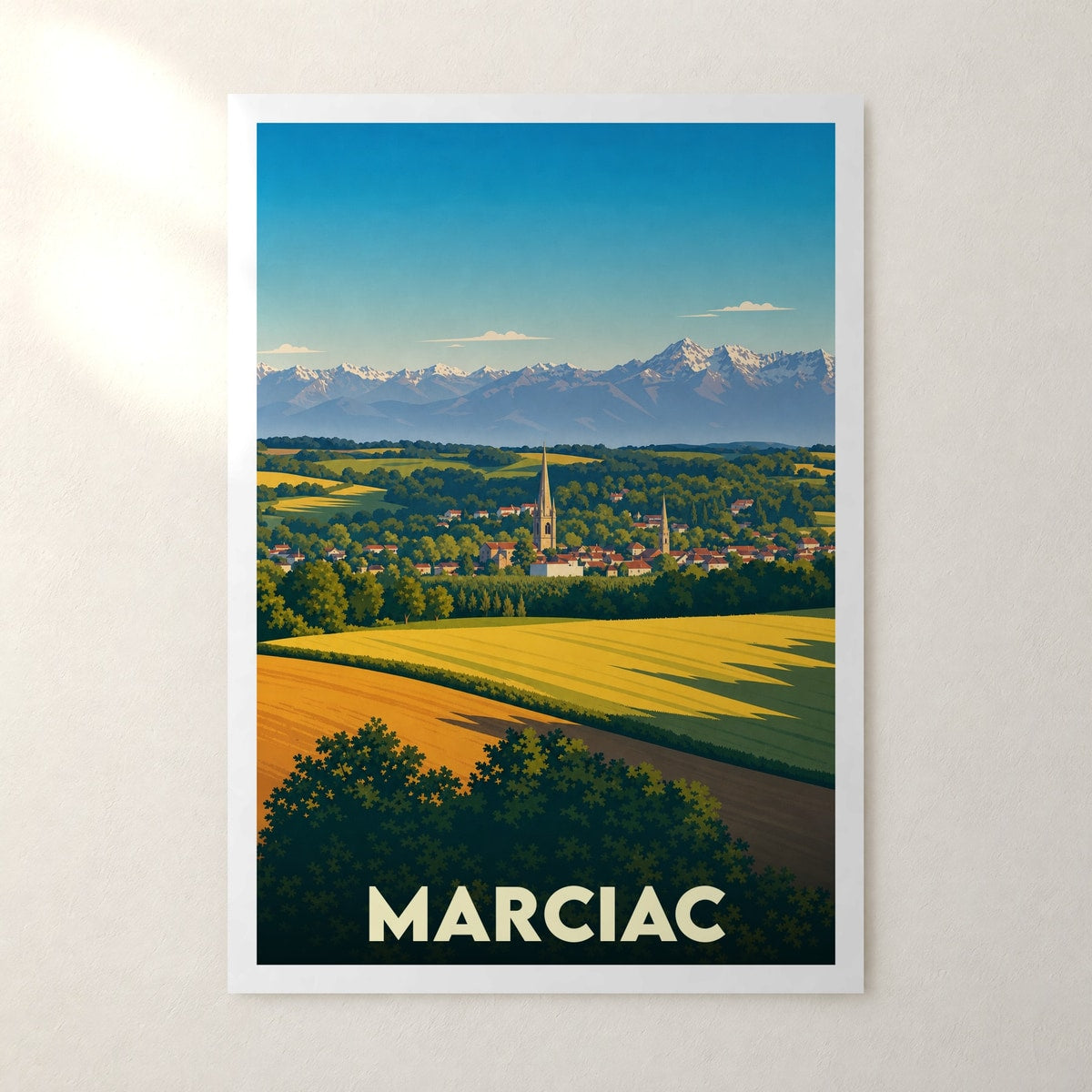 Affiche Marciac – sans cadre, accrochée au mur