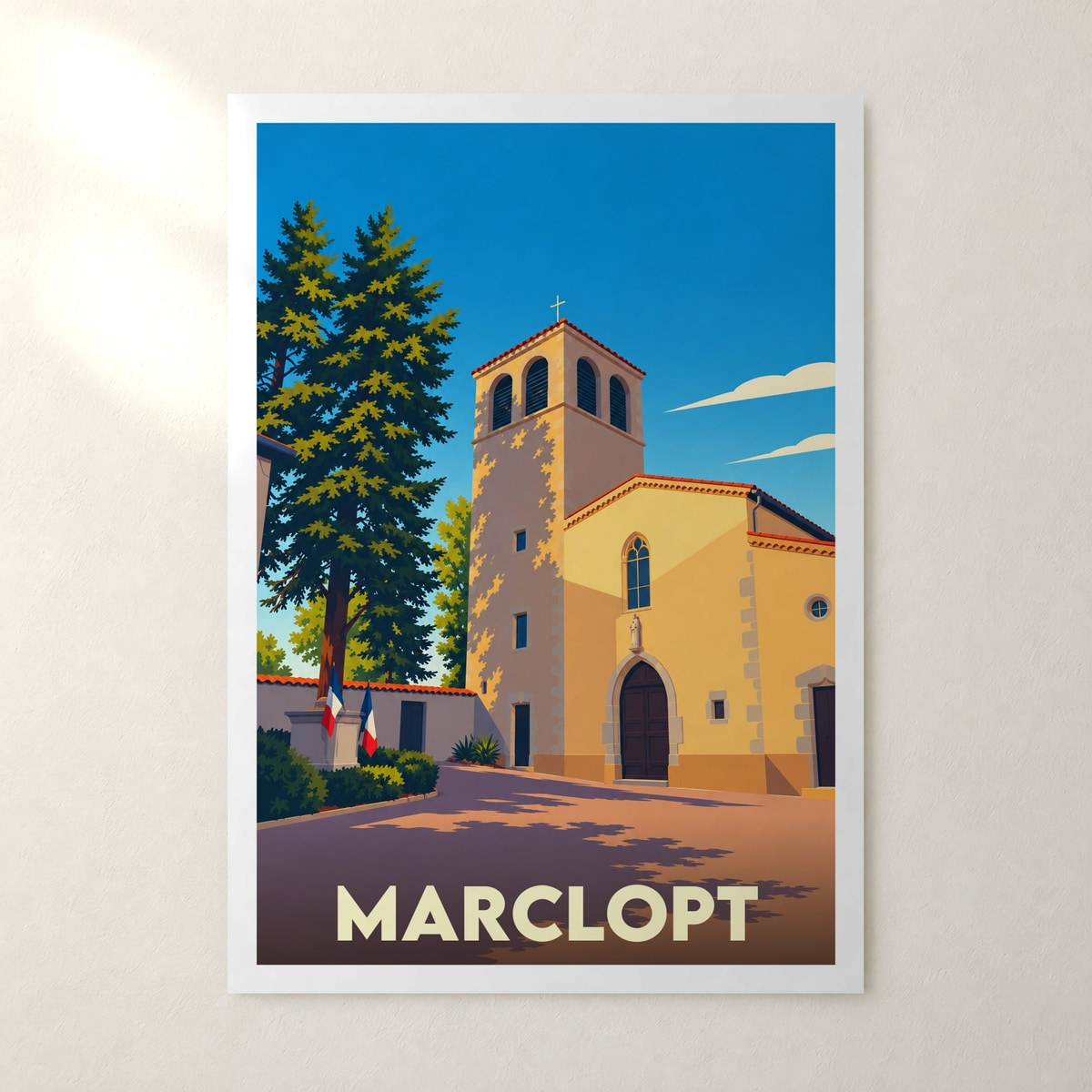 Affiche Marclopt – sans cadre, accrochée au mur