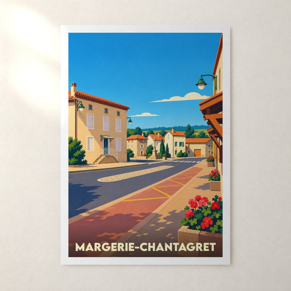 Affiche Margerie-Chantagret – sans cadre, accrochée au mur