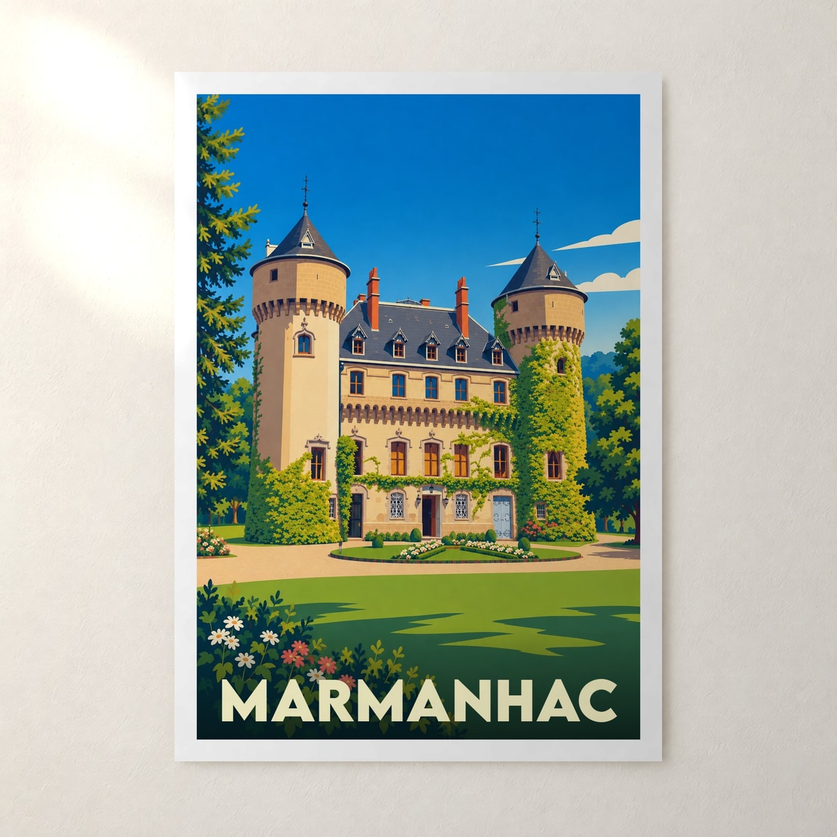 Affiche Marmanhac – sans cadre, accrochée au mur