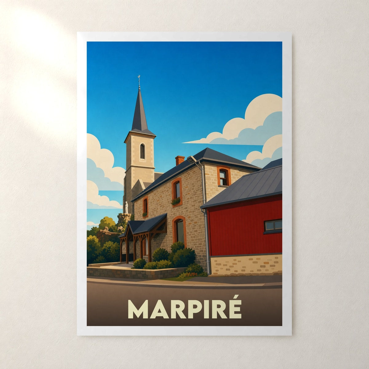 Affiche Marpiré – sans cadre, accrochée au mur
