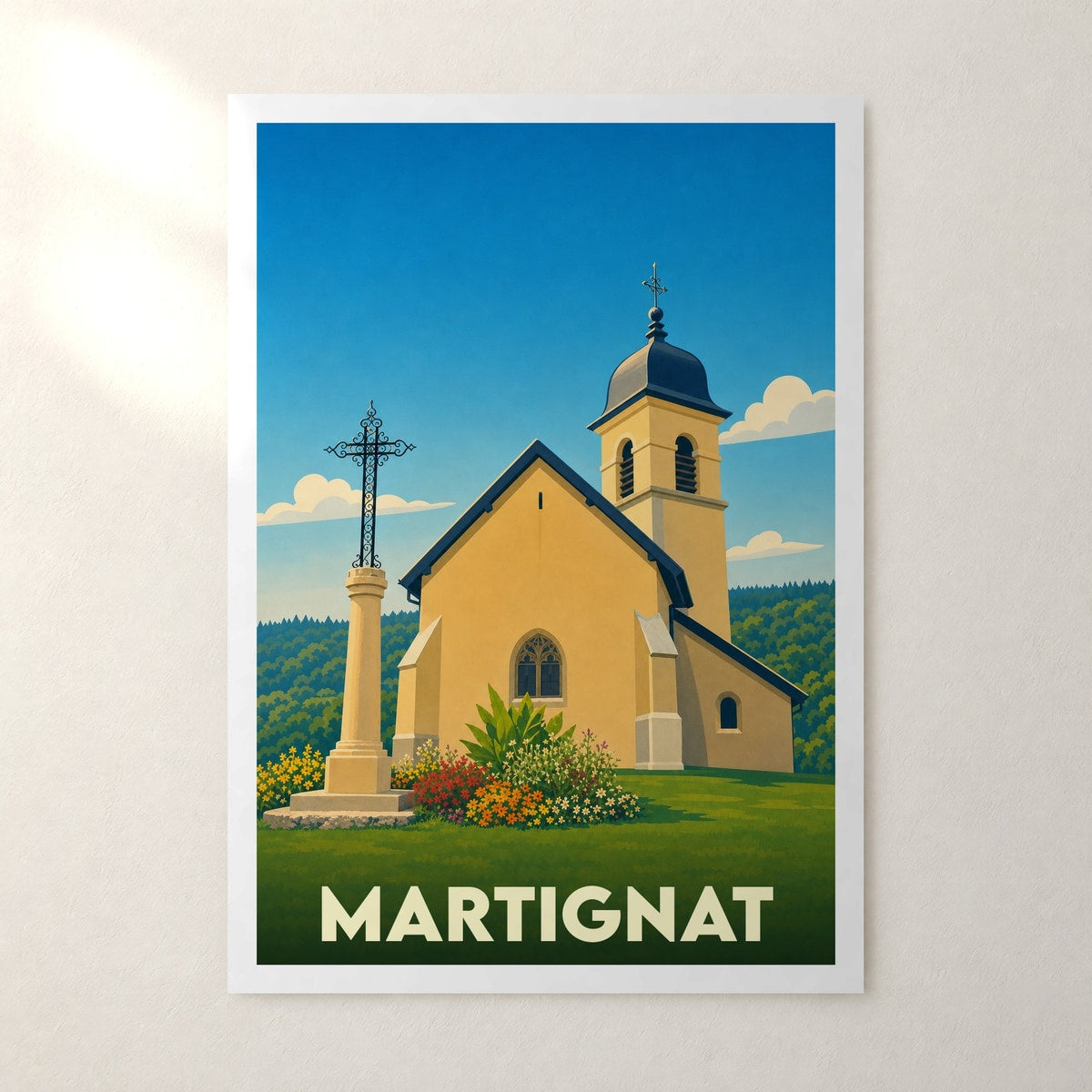 Affiche Martignat – sans cadre, accrochée au mur