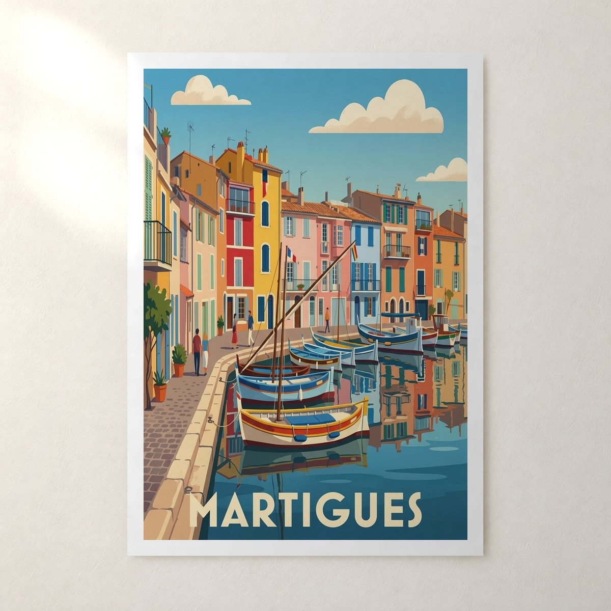 Affiche Martigues – sans cadre, accrochée au mur