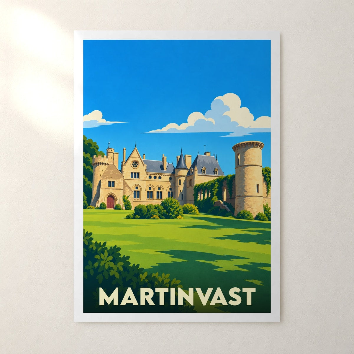 Affiche Martinvast – sans cadre, accrochée au mur