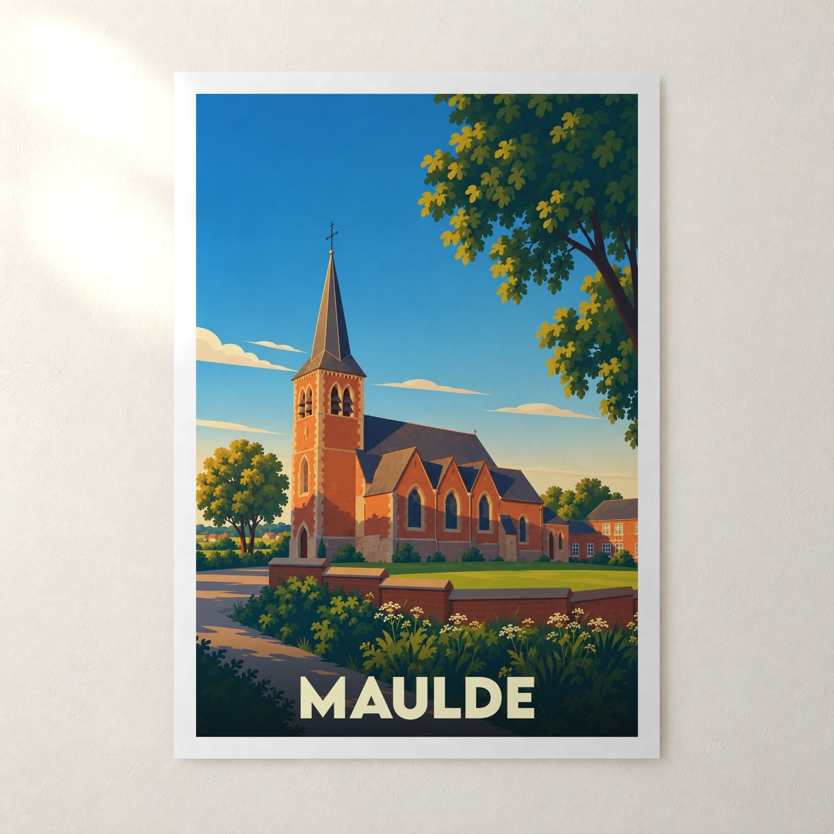 Affiche Maulde – sans cadre, accrochée au mur
