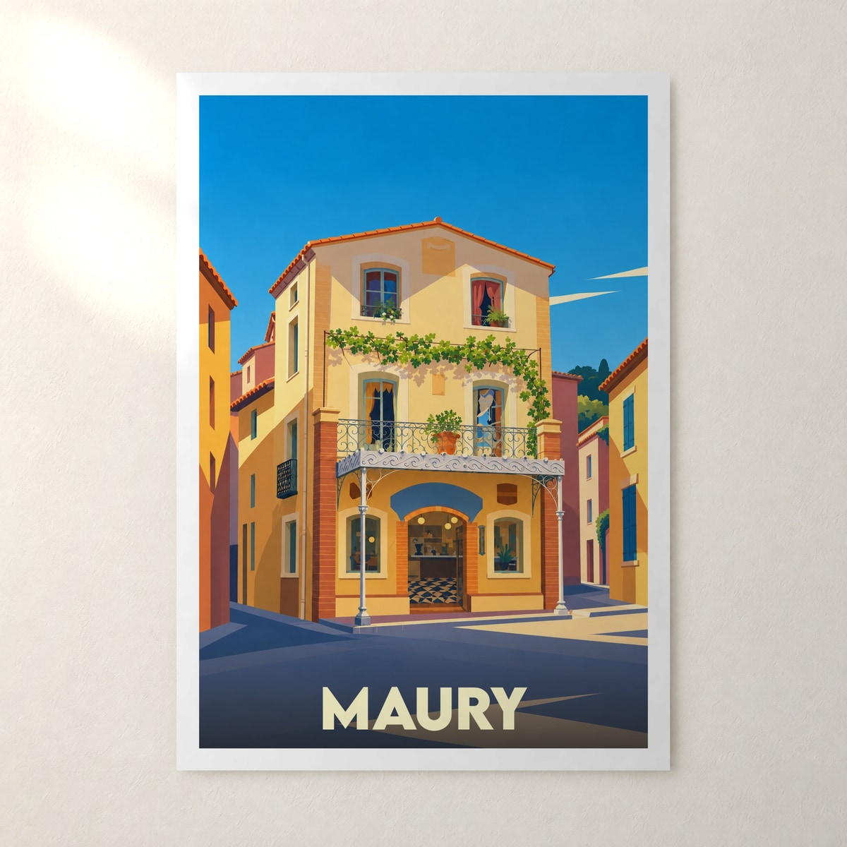 Affiche Maury – sans cadre, accrochée au mur