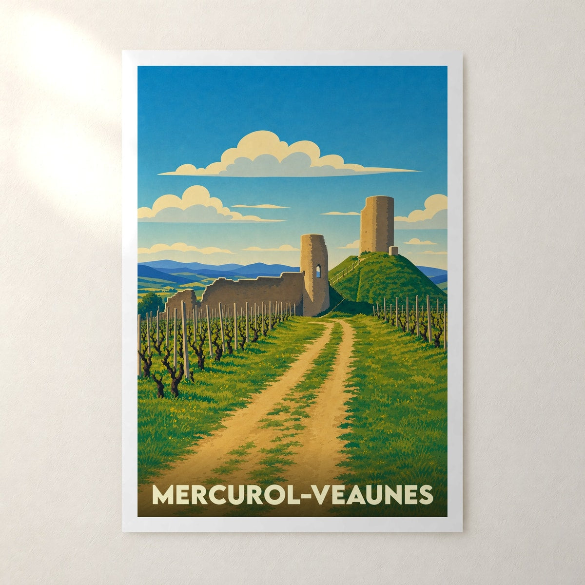 Affiche Mercurol-Veaunes – sans cadre, accrochée au mur