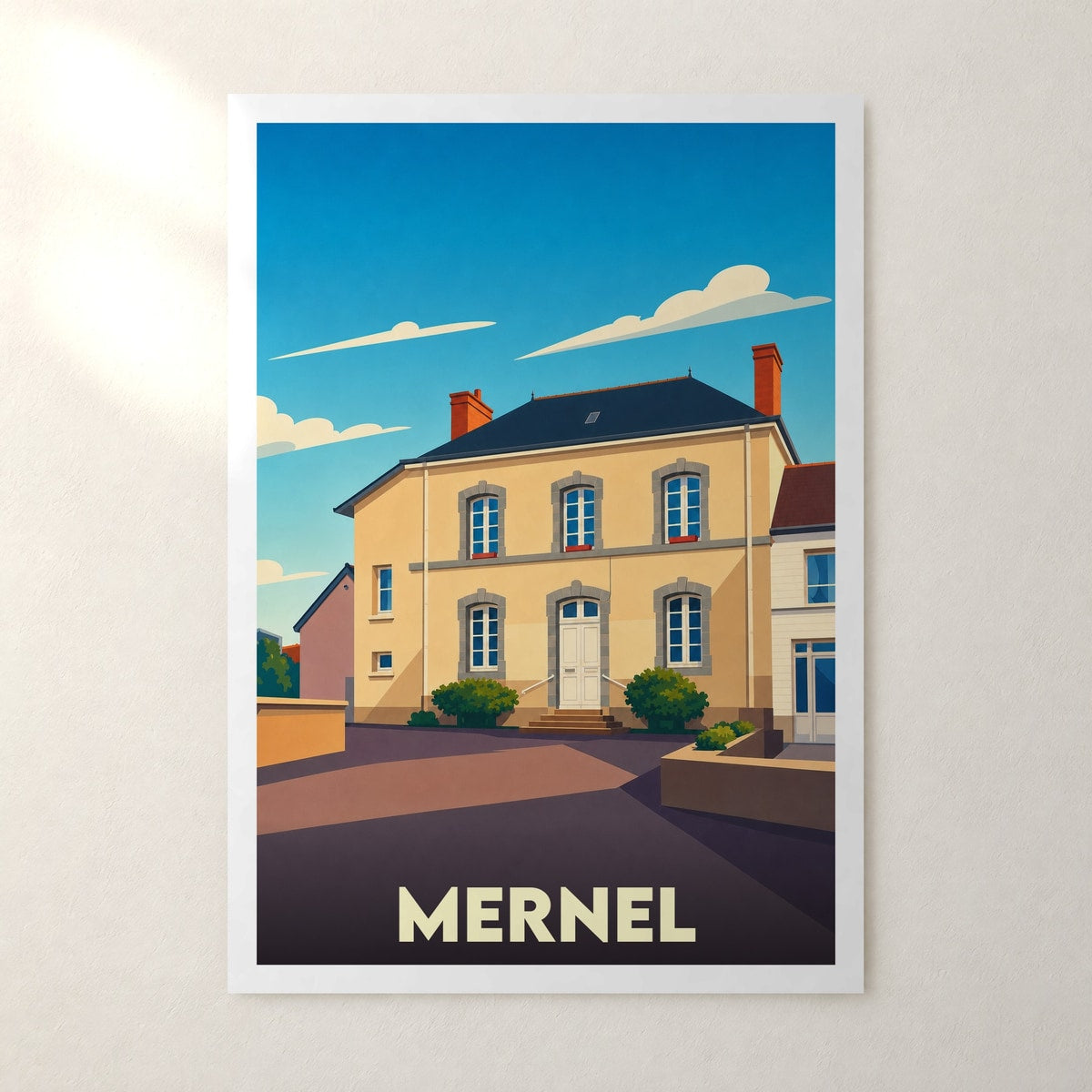 Affiche Mernel – sans cadre, accrochée au mur