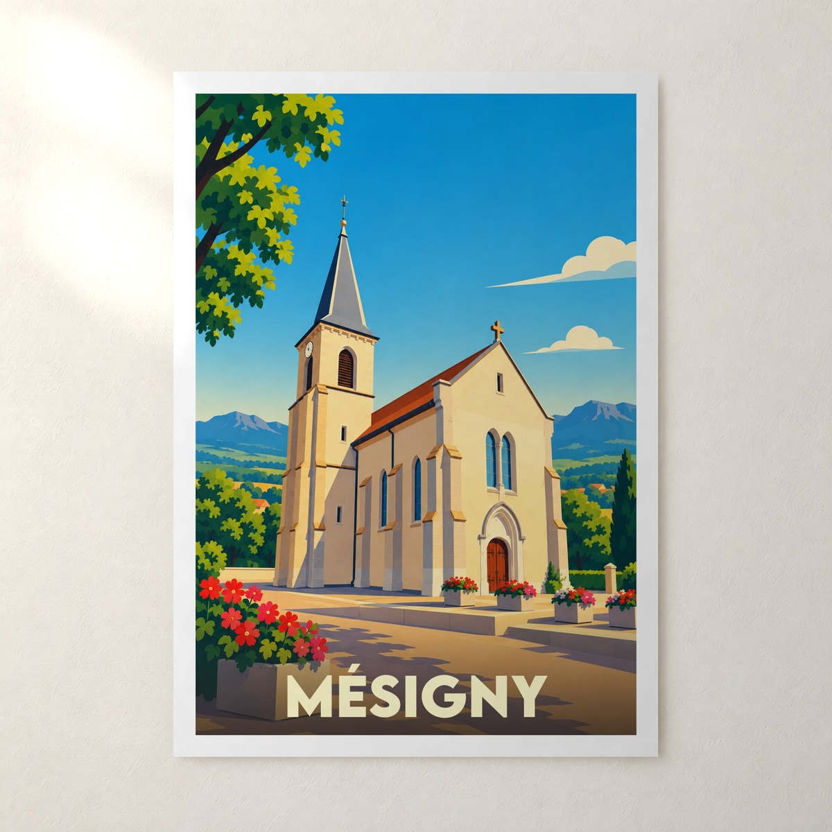Affiche Mésigny – sans cadre, accrochée au mur