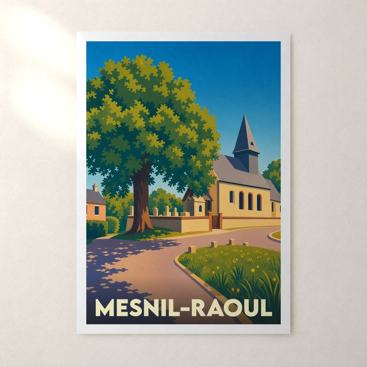 Affiche Mesnil-Raoul – sans cadre, accrochée au mur