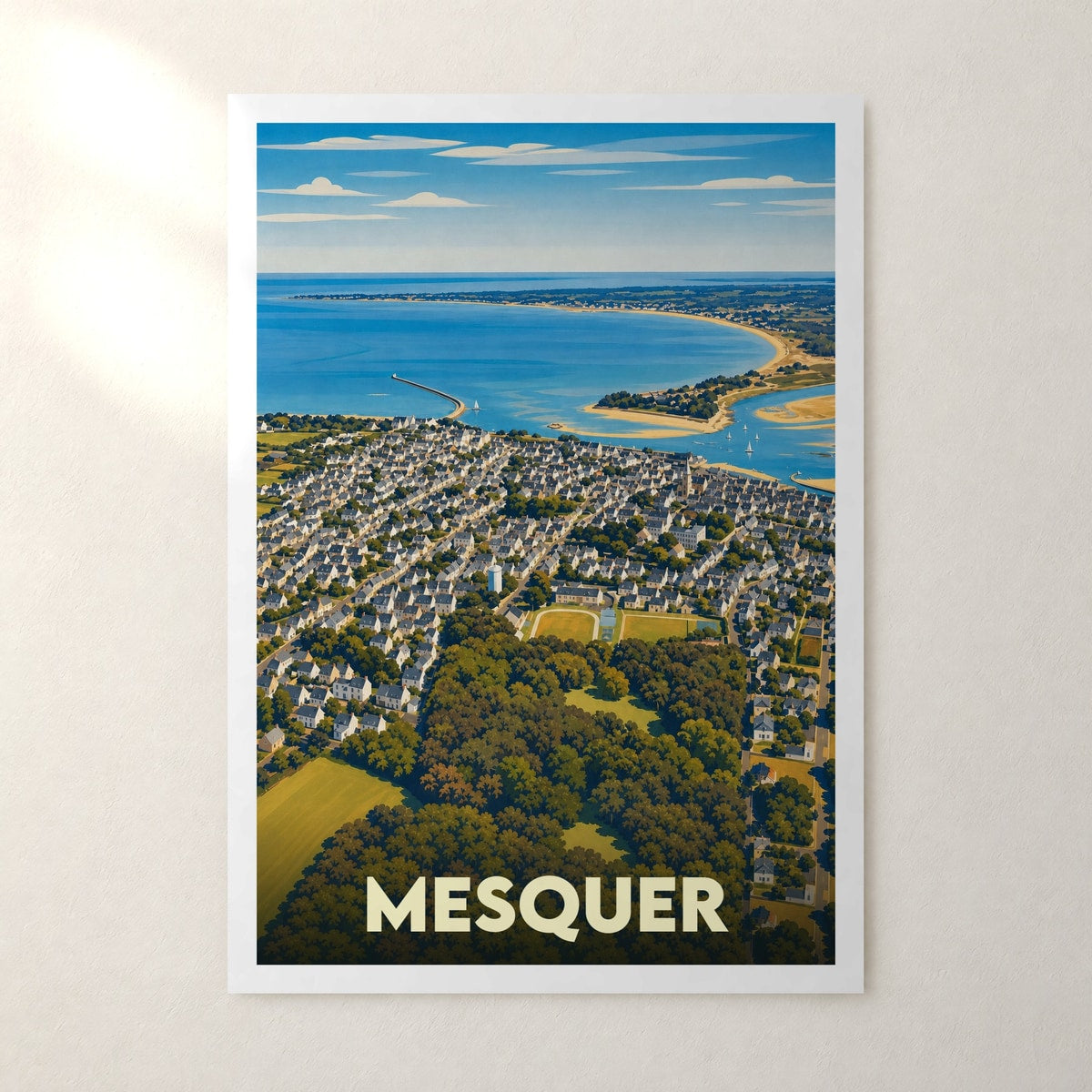 Affiche Mesquer – sans cadre, accrochée au mur