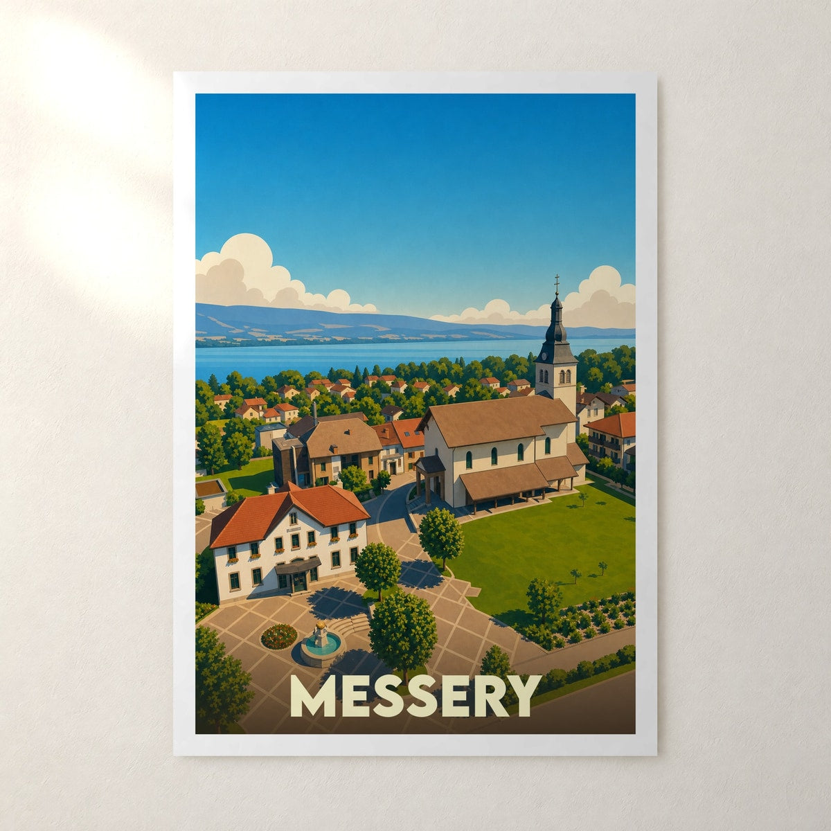 Affiche Messery – sans cadre, accrochée au mur