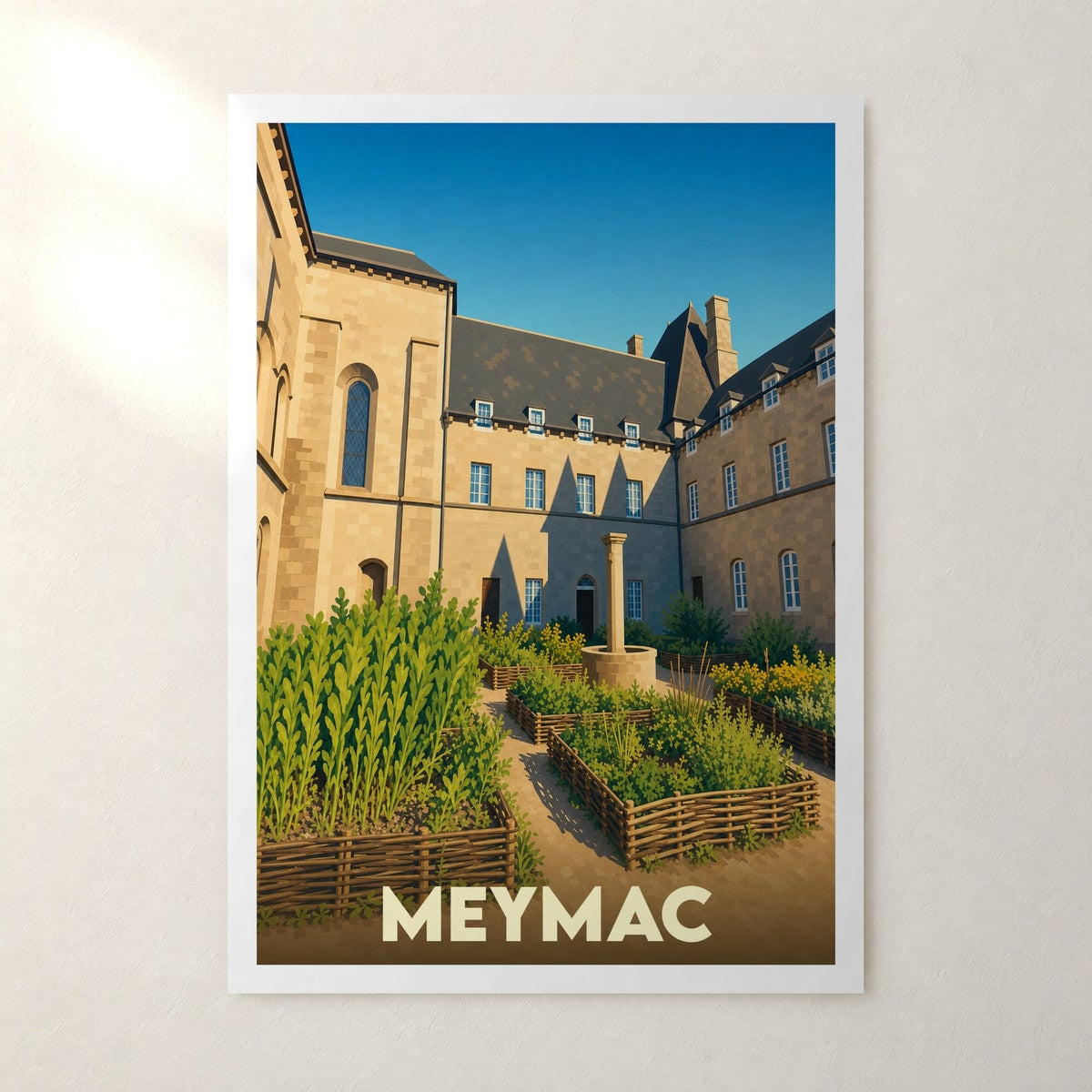 Affiche Meymac – sans cadre, accrochée au mur