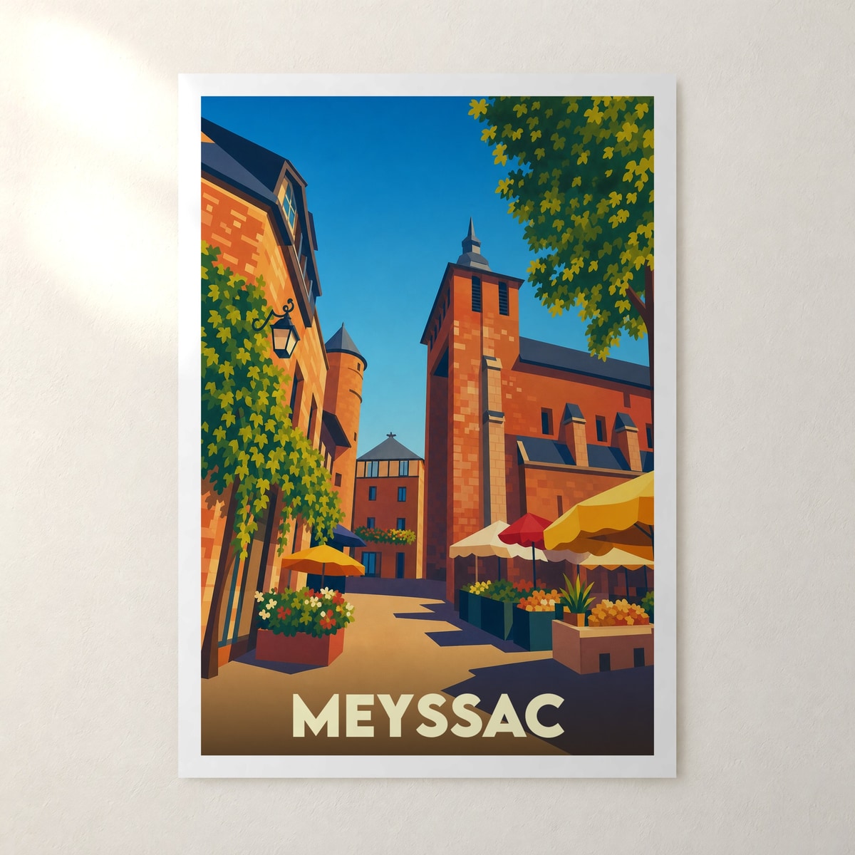 Affiche Meyssac – sans cadre, accrochée au mur