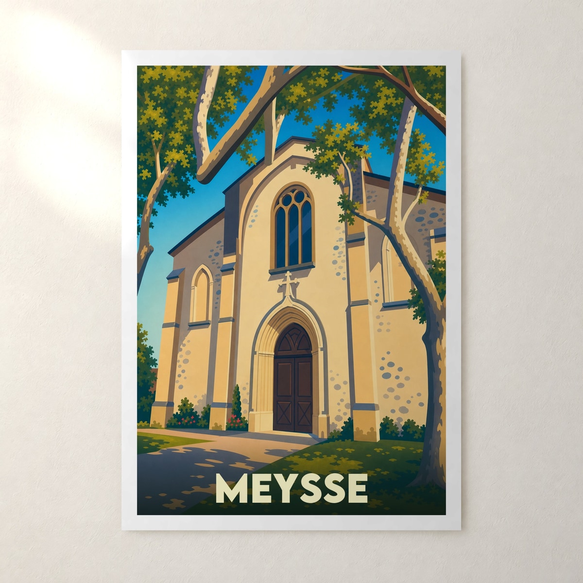 Affiche Meysse – sans cadre, accrochée au mur