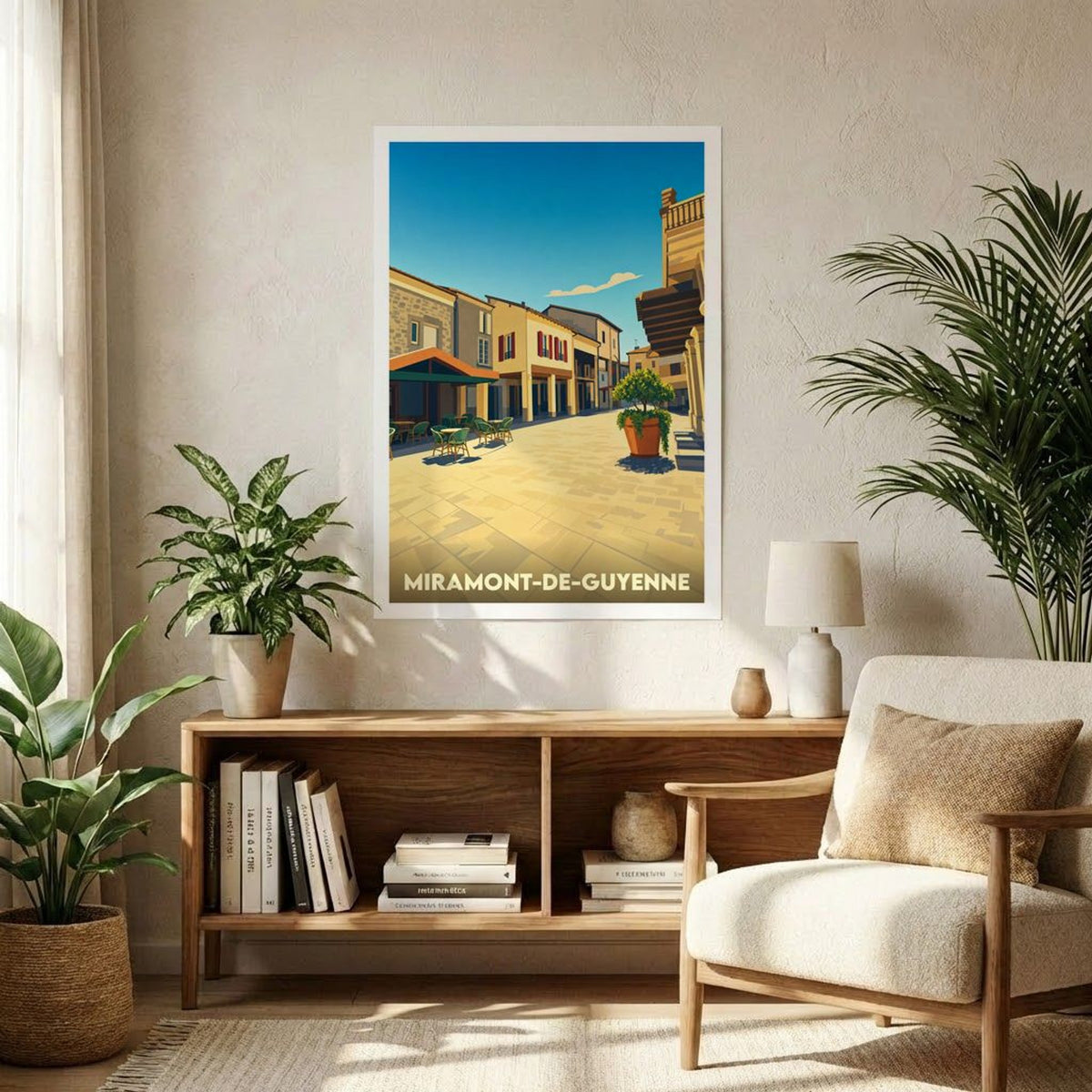 Affiche A1 (59,4 x 84,1 cm) Sans cadre souvenir de Miramont-de-Guyenne