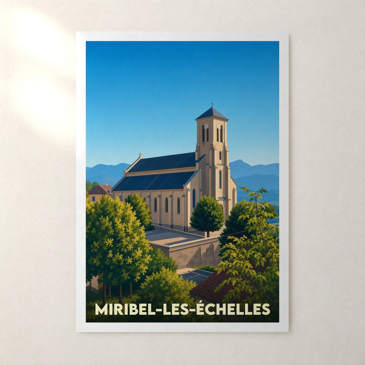 Affiche Miribel-les-Échelles – sans cadre, accrochée au mur