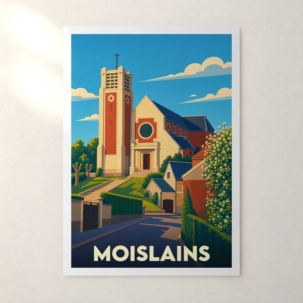 Affiche Moislains – sans cadre, accrochée au mur