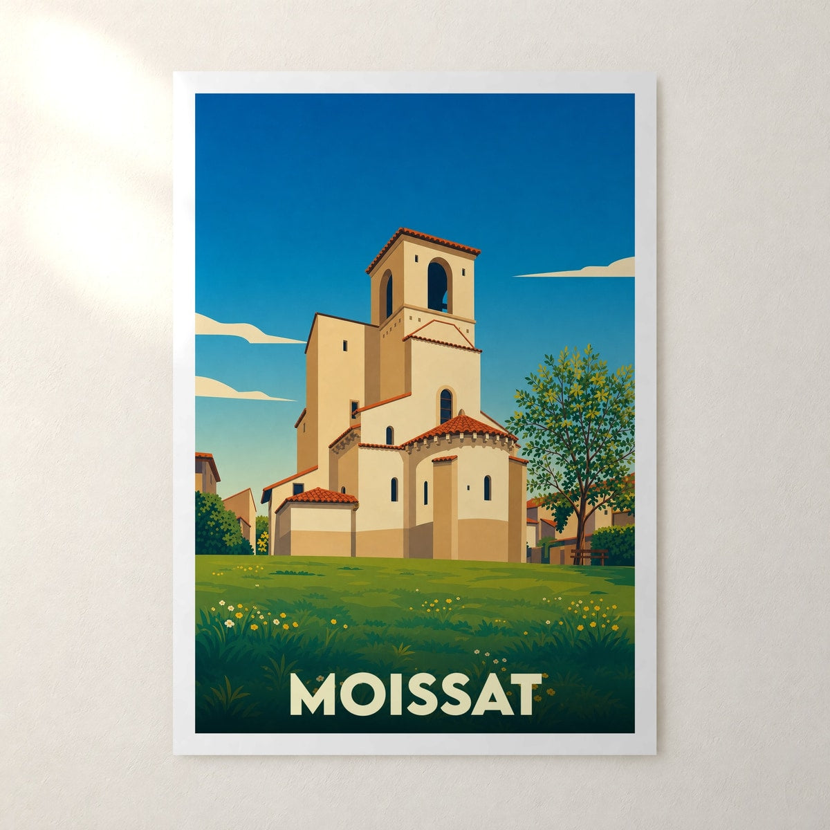 Affiche Moissat – sans cadre, accrochée au mur
