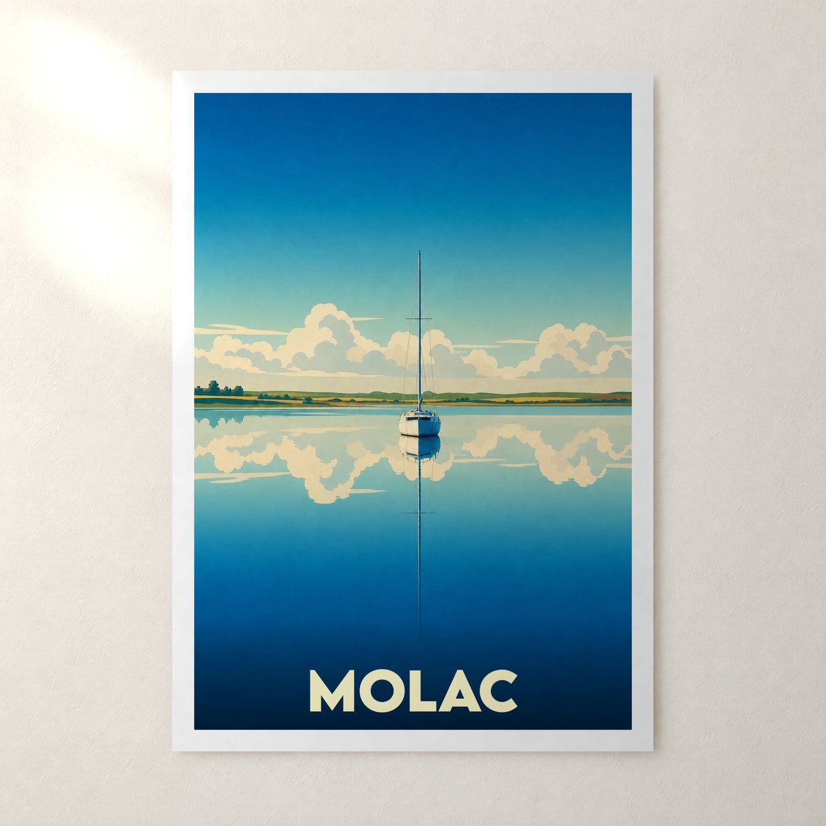 Affiche Molac – sans cadre, accrochée au mur