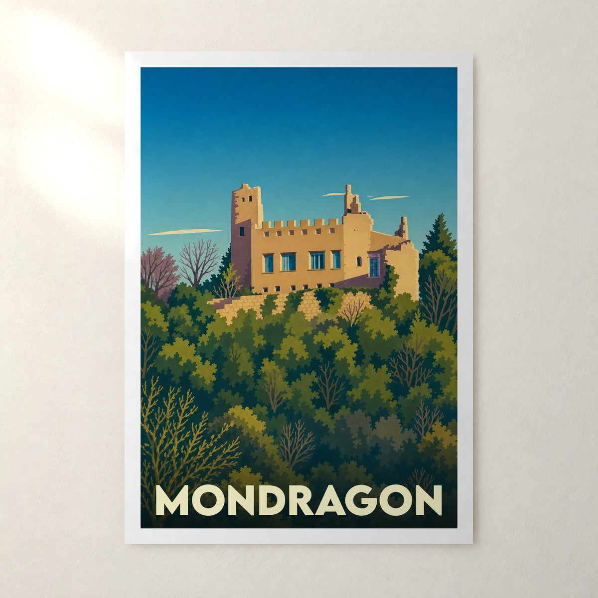 Affiche Mondragon – sans cadre, accrochée au mur