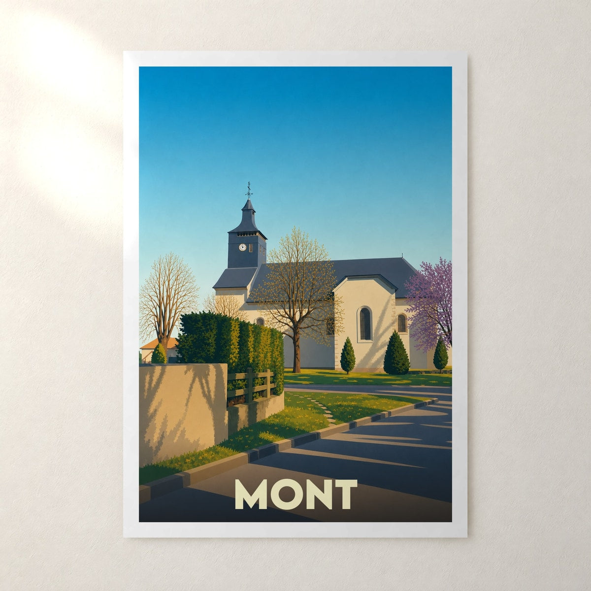 Affiche Mont – sans cadre, accrochée au mur