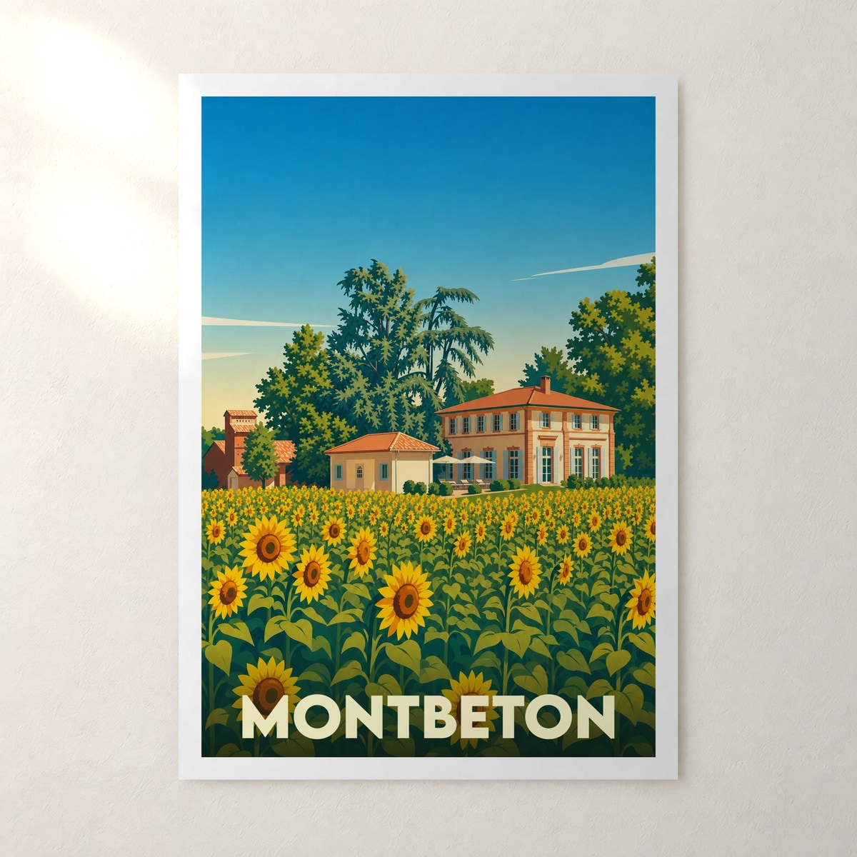 Affiche Montbeton – sans cadre, accrochée au mur