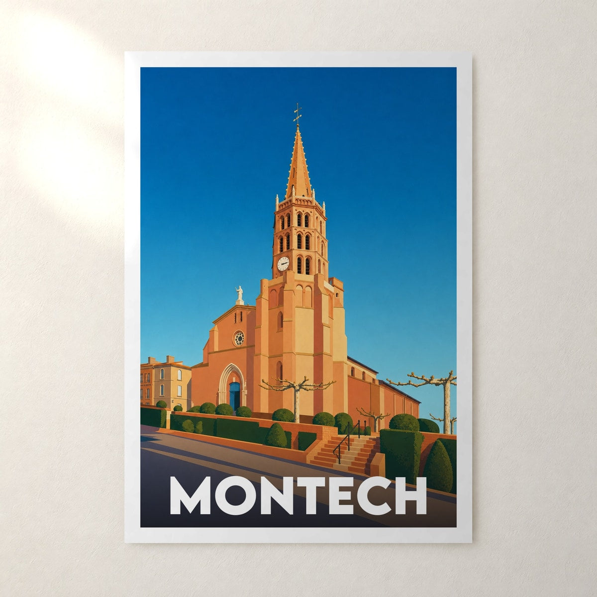 Affiche Montech – sans cadre, accrochée au mur