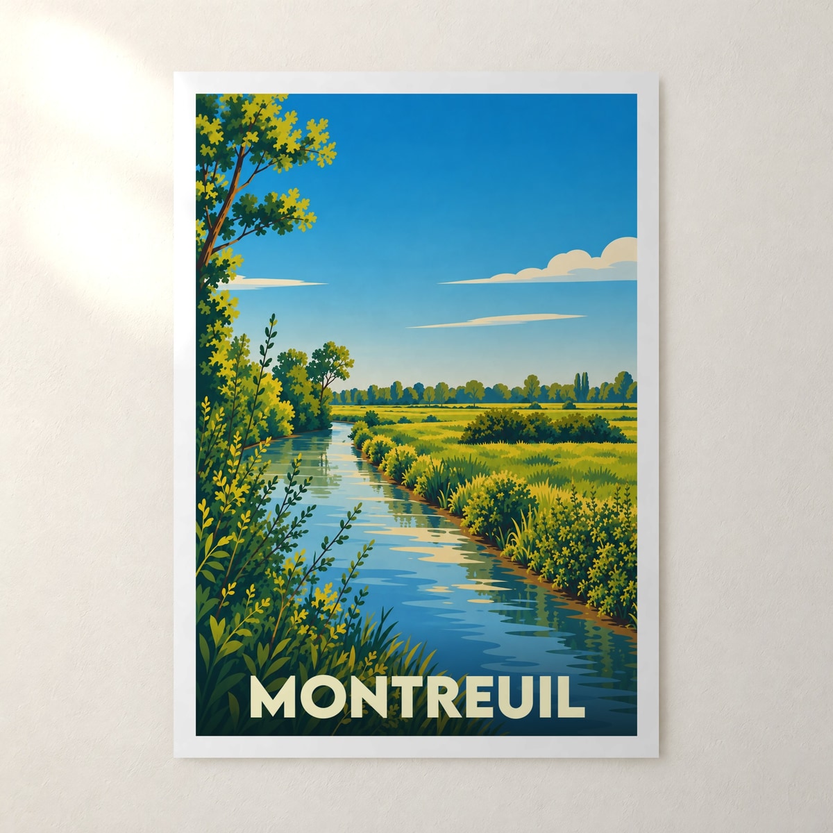 Affiche Montreuil (Vendée) – sans cadre, accrochée au mur
