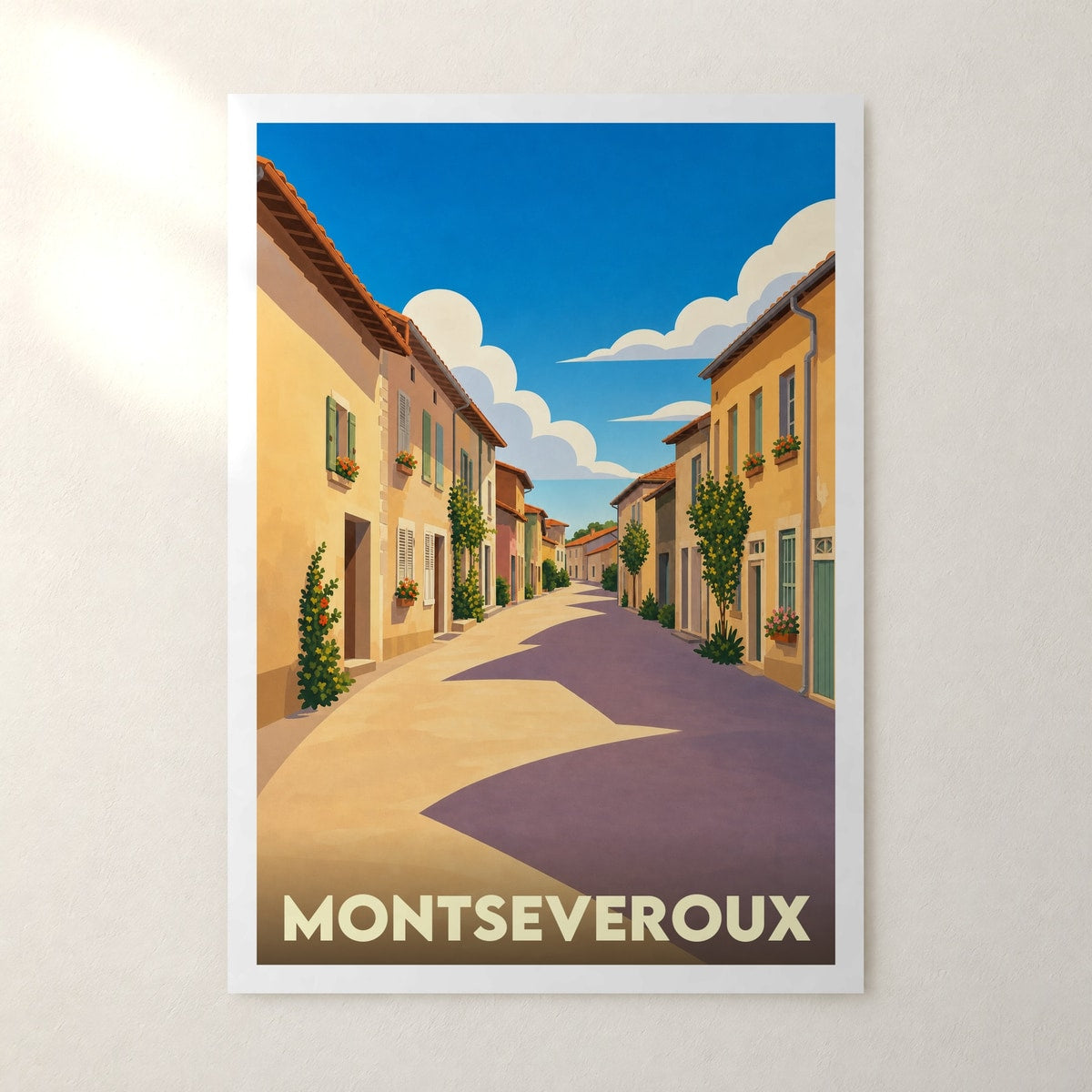 Affiche Montseveroux – sans cadre, accrochée au mur