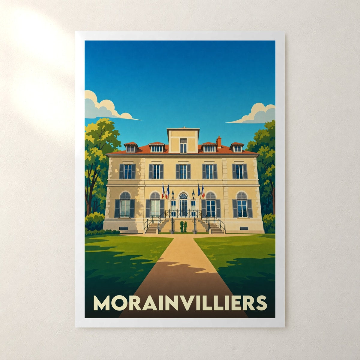Affiche Morainvilliers – sans cadre, accrochée au mur