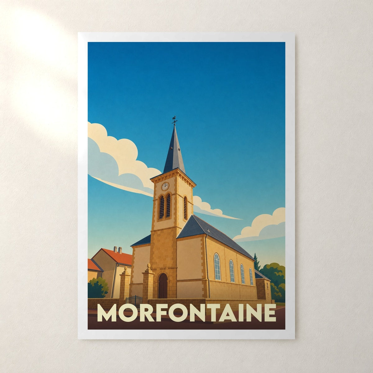 Affiche Morfontaine – sans cadre, accrochée au mur