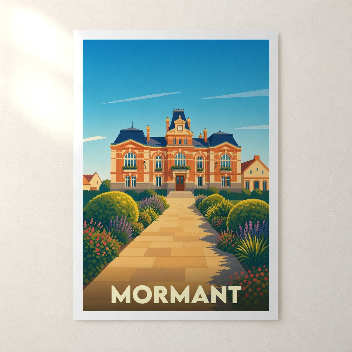 Affiche Mormant – sans cadre, accrochée au mur