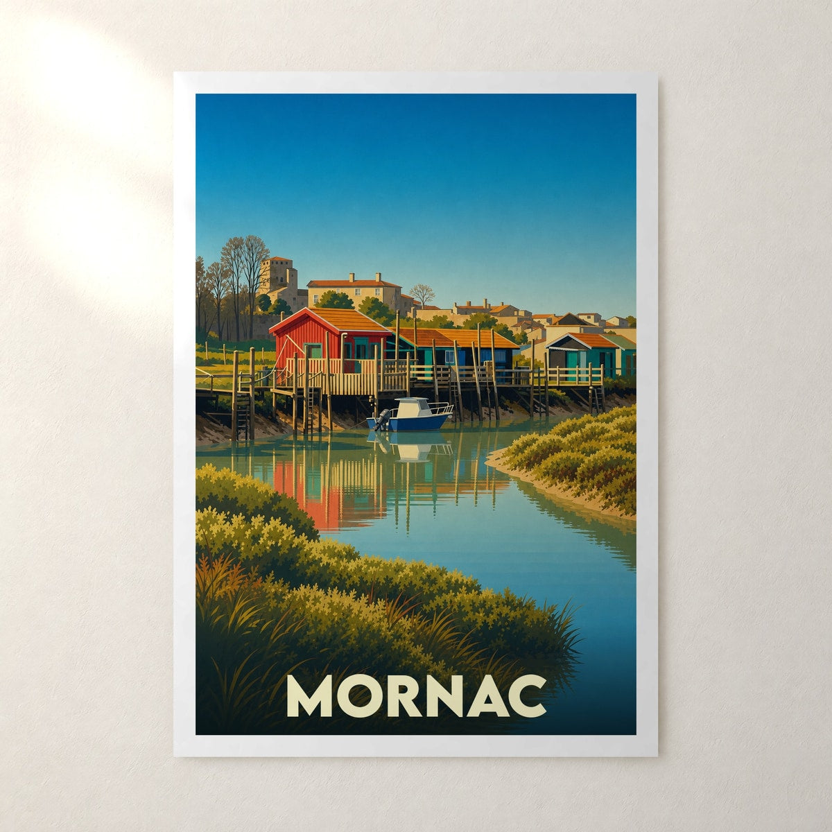 Affiche Mornac – sans cadre, accrochée au mur