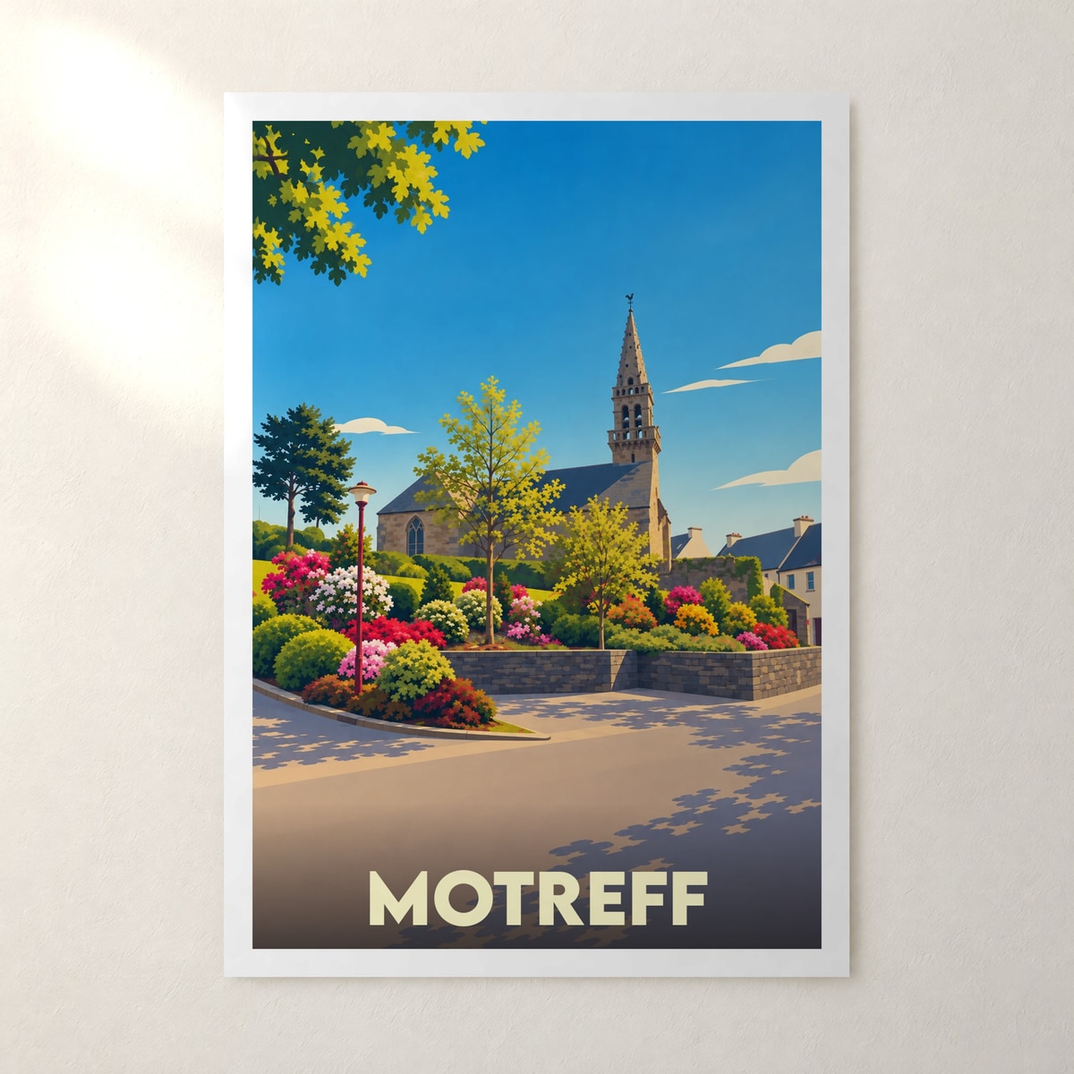 Affiche Motreff – sans cadre, accrochée au mur